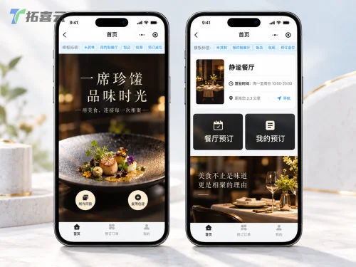 餐饮门店订座小程序!订桌/订座/订包厢