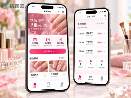 一个为美甲工作室打造的预约小程序,兼顾了客户体验与商家管理