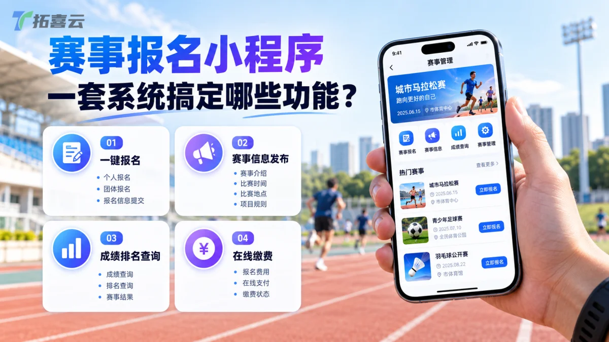 传统报名统计方式给赛事组织者带来巨大压力。