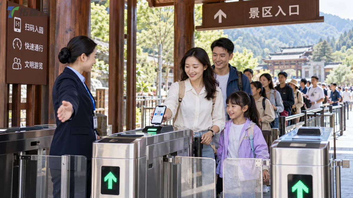 小程序实现快速核验入园，提升了通行效率。