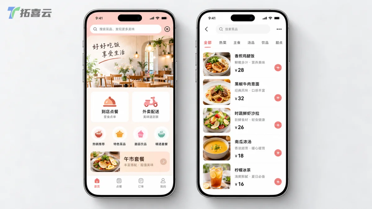 线下引流至线上，顾客可随时通过小程序浏览商品并下单。
