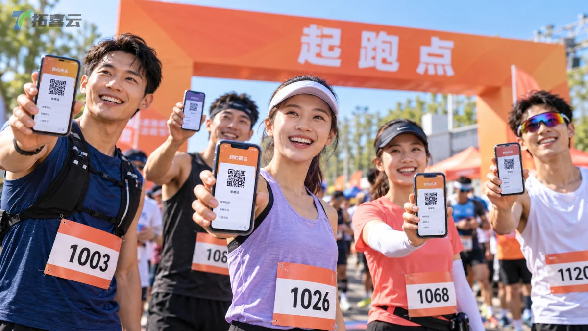 选手通过小程序便捷地完成赛前核验,体验流畅