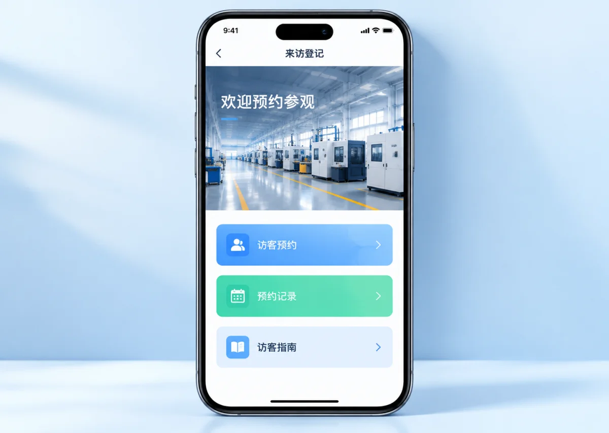 传统手写登记方式效率低下，易造成入口拥堵